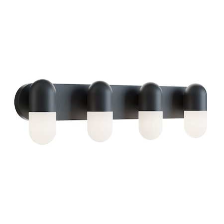 Afx Irvine LED Vanity 32'', Black IRVV3206LAJUDBK